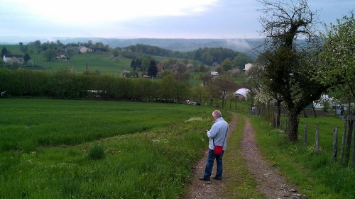 's Avonds nog een wandeling naar de geocache.