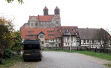 De camperplaats in Quedlinburg.