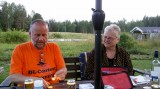 Bij Mikael en Anna achter de contestboerderij.