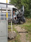 Een drive-in geocache...