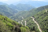 De afdaling vanaf de Col de Rousset.