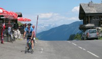 Op de Col de la Colombiere.