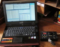 N1MM-contest software, de KX1 staat op 14.047,5 KHz.