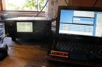 De tweede transceiver, de Icom 746-Pro.