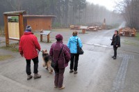 Het begin van de wandelroute.