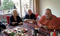 Tweede kerstdag in Enschede, moeder, Wim en Aloys.