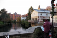 De altstadt (het historisch centrum) van het stadje Kettwig.