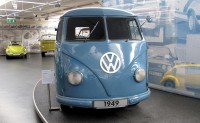 Het protype van de T1 uit 1949. Naar een idee van Ben Pon, de Nederlandse importeur van Volkswagen.