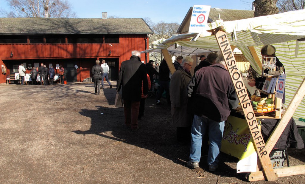 De "zaterdagmarkt" in Kristinehamn.