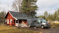 Het radiohuisje SJ9WL / LG5LG op de Zweeds/Noorse grens.