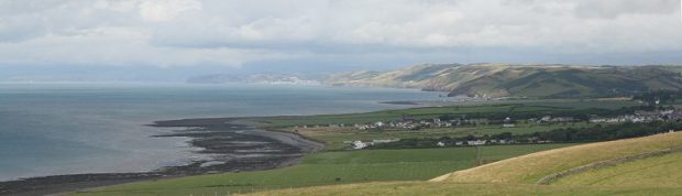 Langs de kust in Wales...