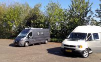 De camperplaats op de "berg" in Gildenhausen.