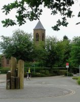 een doorkijkje onderweg in het dorpje Weeze.