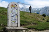 De pashoogte van de Col d'Aubisque (1.709m).