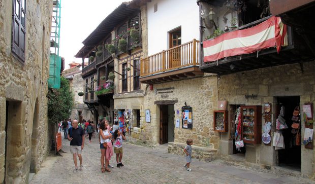 In Santillana del Mar.