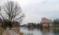 Blik op de Donau in Ulm.