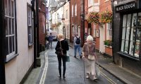 Een straatje in Ludlow.