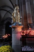 In de basiliek van Obernai.