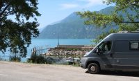 Lunchpauze aan het Lac du Bourget.