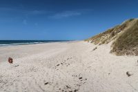 Een blik op het strand naar rechts.