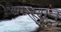 Een wild stromende rivier in het Jotunheimen Nationaal Park.