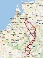 De gereden route deze week.