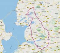 Onze route op APRS: via de polder heen, over Zwolle terug.