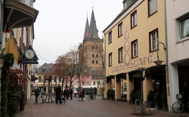 De markt in Xanten.