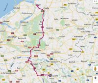 De snelste route van Kampen naar Goch.