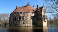 Burg Vischering in Ludinghausen, een middeleeuws bouwwerk.