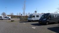 Op de camperplaats in Coesfeld.