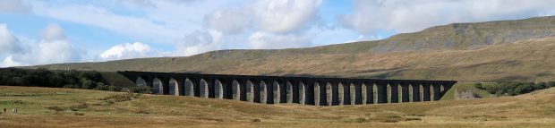 Spoorlijn door de Yorkshire Dales.