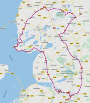 De complete route van ons Friesland-uitje.