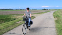 Op de terugweg. Binnendoor, scheelt enorm in de vliegjes!