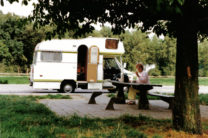 Een picknick onderweg naar het zuiden.