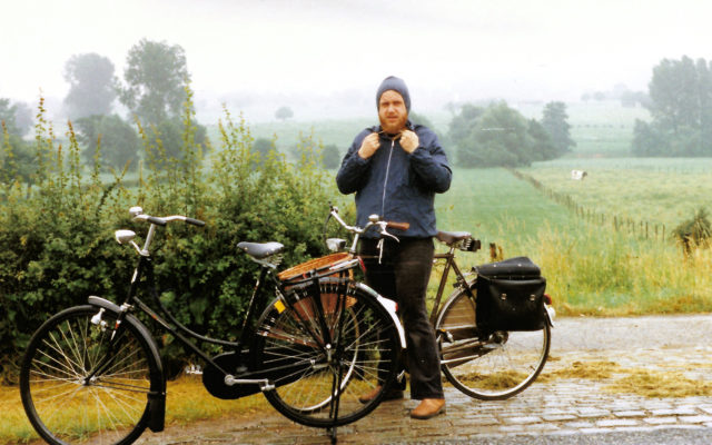 Fietsen in de regen...