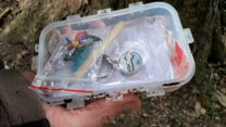 Een kleine geocache. 