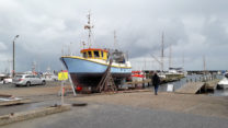 In de haven van Ålbæk aan de Oostzee.