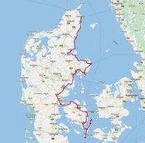 De afgelegde route in week 3.