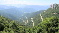 De Col de Rousset, we gaan van 400 naar 1200m hoogte.