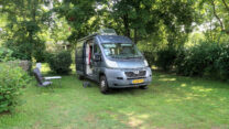 Op de camping nabij Vichy.