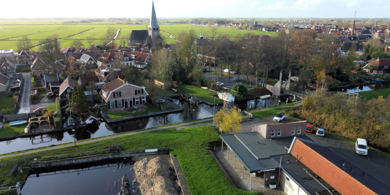 De skyline van IJlst.