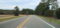 US Highway 90, heerlijk rustig en je mag er 100km/uur.