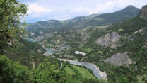 Uitzicht op het Lac de Serre-Ponçon.