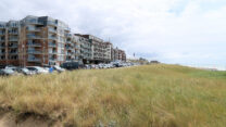 Veel hotels en appartementen die uitkijken op zee.