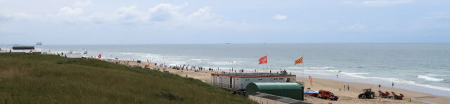 Uitkijken over het strand...