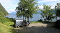 Overnachten aan het Hardangerfjord.