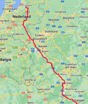 De route van week 1.