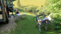 Camping De Tariche aan de Doubs.