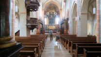 De kerk in Saint-Ursanne.